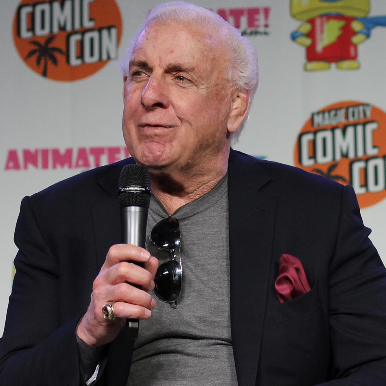 Flair at a Comic Con event in 2016