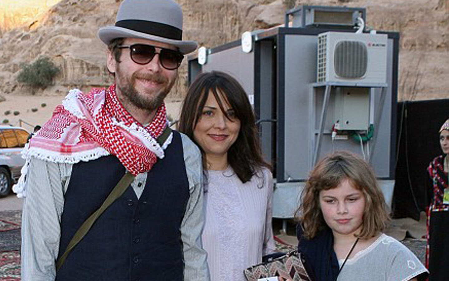 Jovanotti with his wife and daughter