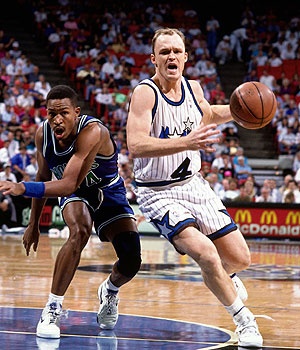 Scott Skiles during his time in the American Basketball team, Orlando Magic.