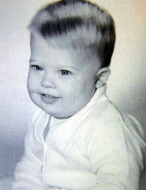Brad Pitt as baby childhood