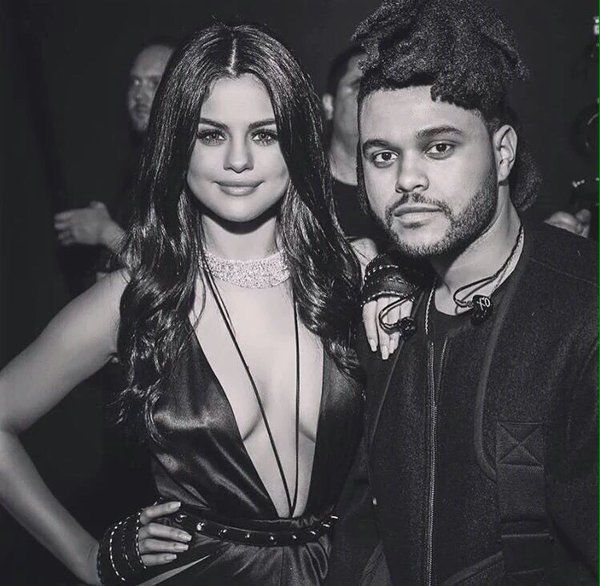 Selena with The Weeknd