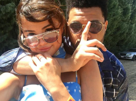 Selena with The Weeknd