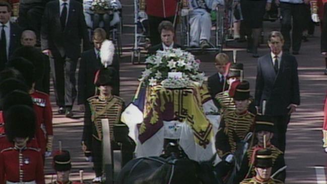 Princess Diana Coffin at her 1997 funeral
